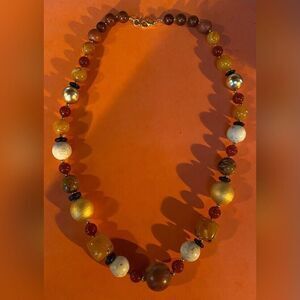 Women’s Necklace Beaded Multicolor Bohemian 24"